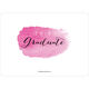 Pink Graduate Swash Photo Graduation Invitations Image 2 of 5